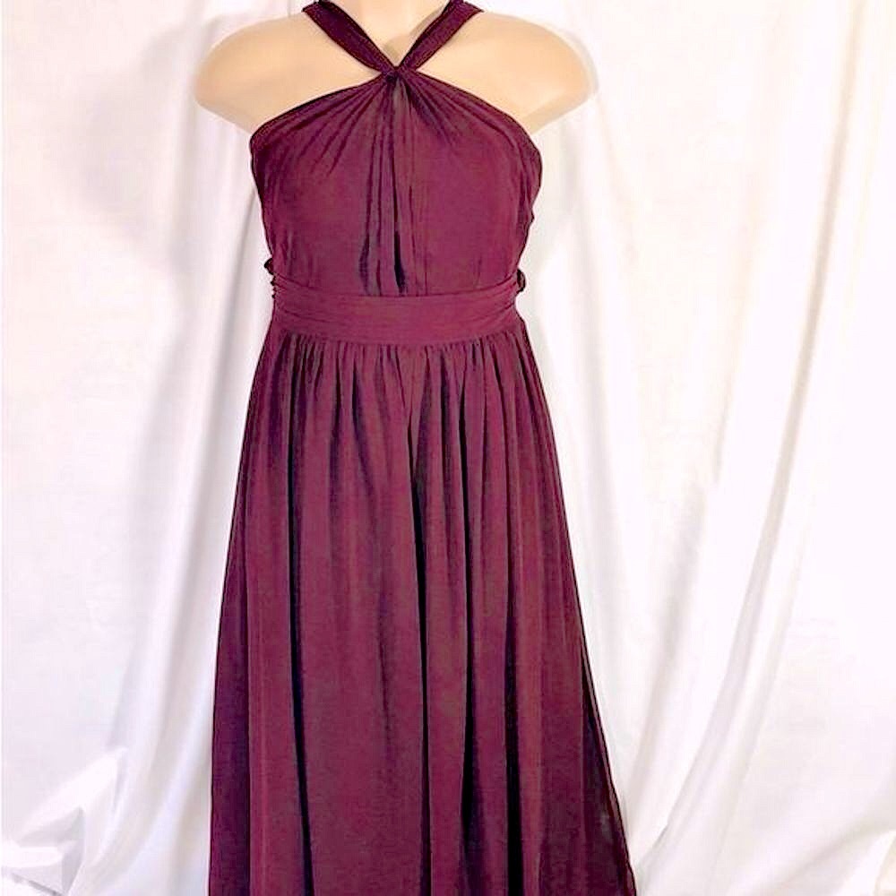 Bill Levkoff Burgundy Formal Gown or Bridesmaid Dress sz 14‎